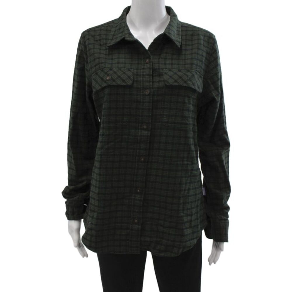 Patagonia Womens Long Sleeve Plaid Organic Cotton Button Up Shirt Size M